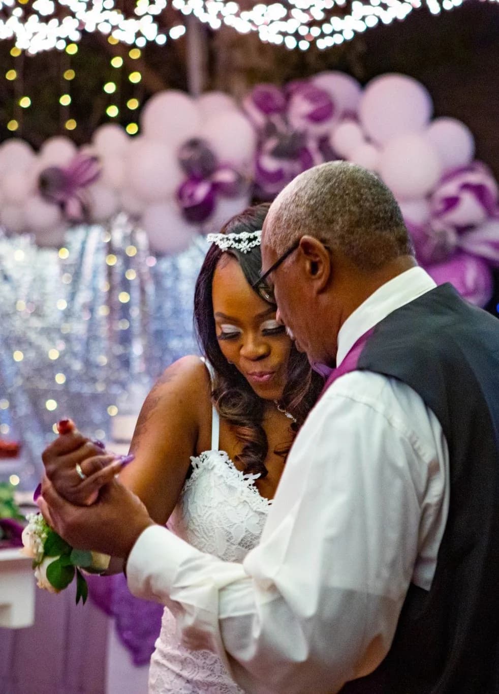 Close view of a dance during the reception